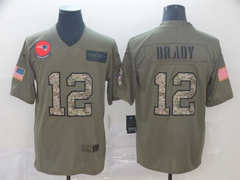 Nike Patriots 12 Tom Brady 2019 Olive Camo Salute To Service Limited Jersey,We sell and wholesale Nike Patriots 12 Tom Brady 2019 Olive Camo Salute To Service Limited Jersey on line form chian!